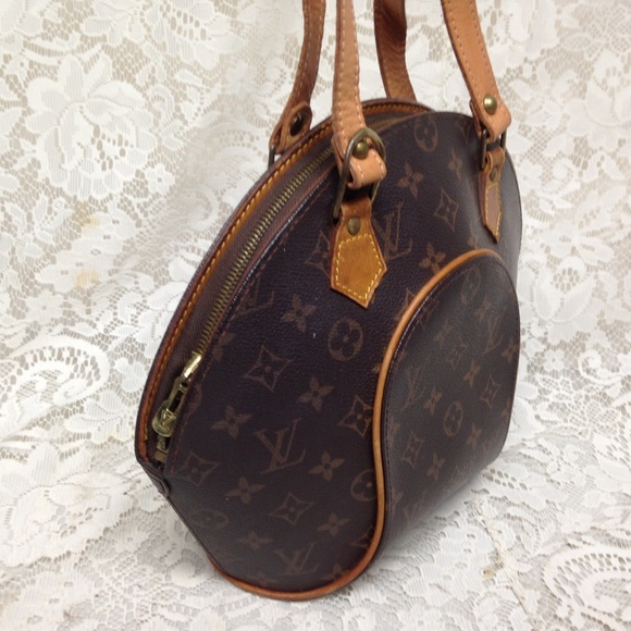 Louis Vuitton Brown Mono, Ellipse, Boxy Hand Bag - Picture 3 of 7